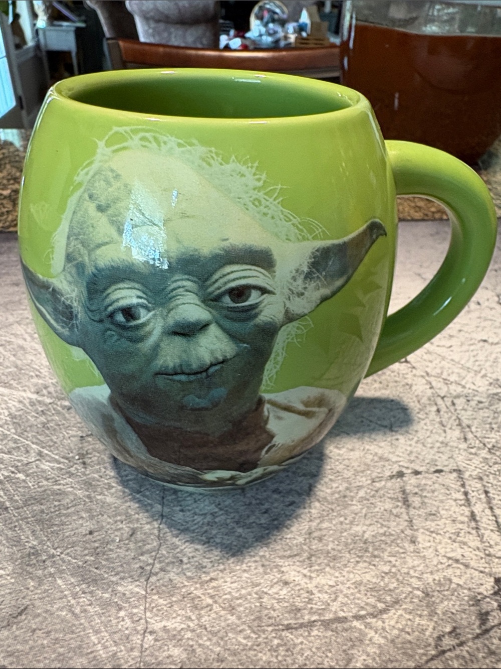 Star Wars Green Yoda Ceramic Mug with Character Artwork